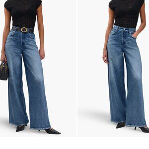 Rag & Bone Miramar Sofie High Waist Ankle Wide Leg Terry Sweatpant Jeans 29